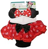 Disney Minnie Mouse Red Polka-dotted Diaper Cover and Headband Set [5013]