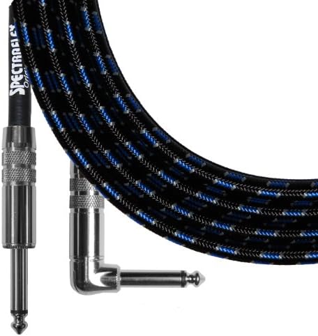 Spectraflex Original Series Right Angle Instrument Cable, 6 Foot, Blue
