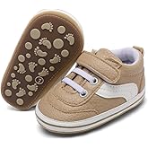 Clowora Baby Boys Girls Shoes Non-Slip Rubber Sole Sneakers Infant First Walking Toddler Crib Shoes Newborn Loafers Flats.