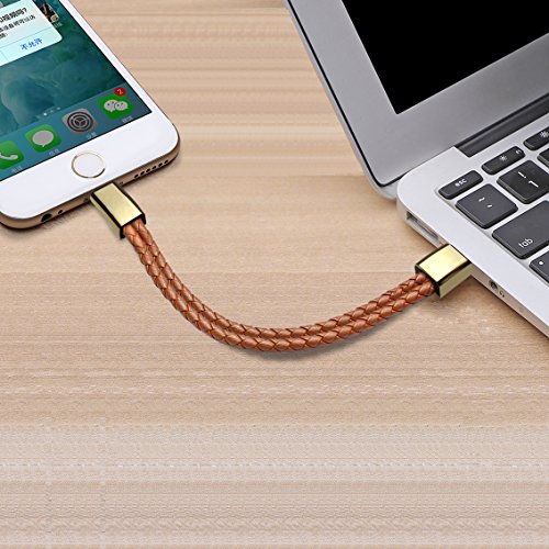 Pulsera-USB-Cable-de-Carga-Pulsera-Corto-Cables-de-Datos-porttil-de-Cuero-Cable-de-Carga-Brown-72-marrn