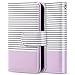ULAK iPhone SE Case, iPhone 5S Case, iPhone 5s/5/SE Wallet Case, Fashion PU Leather Magnet Wallet Flip Case Cover with Built-in Credit Card/ID Card Slots for 5 5s SE,Minimal Stripe Purple