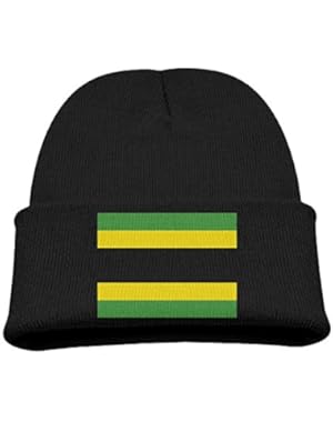 Flag Of Jamaica Kid's Hats Winter Funny Soft Knit Beanie Cap Children Unisex