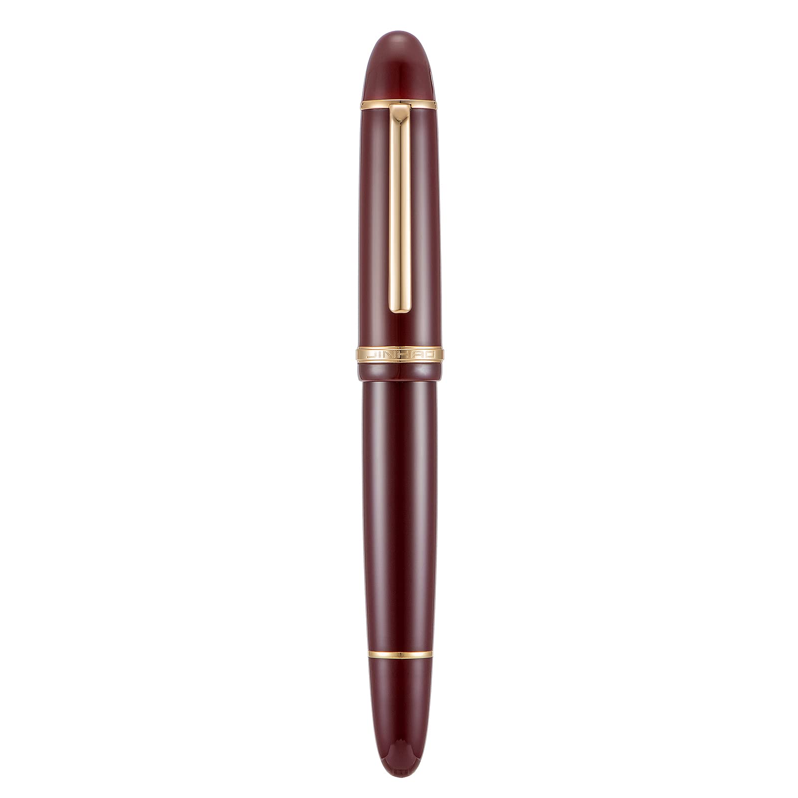 Jinhao X159 Extra Fine Nib Fountain Pen, Wine Red with Golden Clip Acrylic Big Size Writing Pen