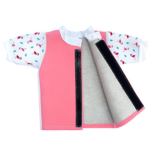 Cheekaaboo Huggiebabes Baby & Kids Two Piece Swimsuit for Boys and Girls, 6-18 Months, Pink - Thumbnail 2