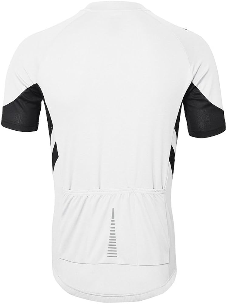 ARSUXEO Men's Short Sleeves Cycling Jersey Bicycle MTB Bike Shirt 636: Clothing