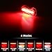 Albrillo Bicycle Tail Light, USB Rechargeable Rear Bike Lights With Waterproof and 6 Light Modes Function, Bright Safety Led Bike Back Light