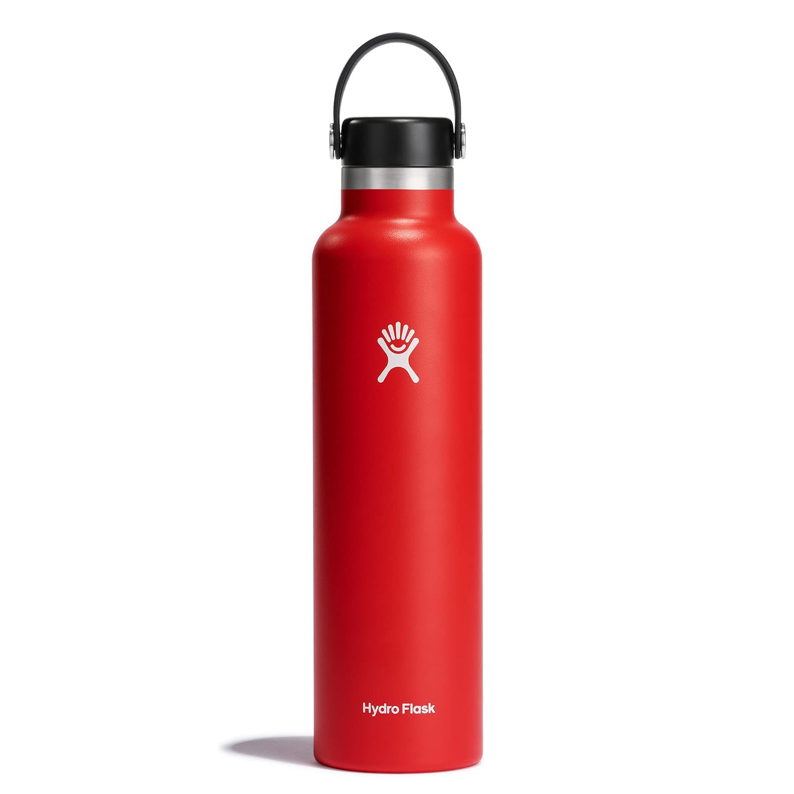 HYDRO FLASK - Water Bottle 709 ml (24 oz) - Vacuum Insulated Stainless Steel Water Bottle with Leak Proof Flex Cap and Powder Coat - BPA-Free - Standard Mouth - Goji