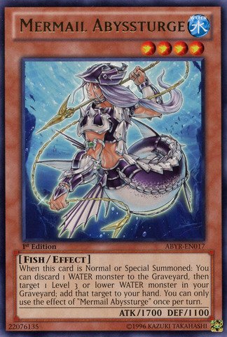 Yu-Gi-Oh! - Mermail Abyssturge (ABYR-EN017) - Abyss Rising - Unlimited Edition - Rare