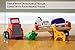 Classic Wooden Toy Truck with Animals for 2, 3 Year Olds, with Detachable Trailer Carrier & Solid Wood Hippo, Giraffe, Zebra & Crocodile Pieces for Preschool Kids, Toddlers Boys & Girls