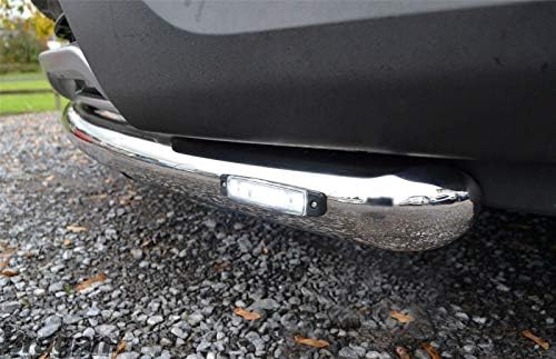 Bragan Spoiler Bar + Slim LEDs Compatible With Hyundai Santa Fe 2006-2010 Stainless Steel - BRA44122SL