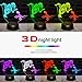 3D Night Light, Dual-Color Smart Touch Remote Control USB & Battery Powered 7 Colors Changing Dinosaur Bedside Desk Lamp Perfect Christmas Birthday Gift Toys for Baby Kids Adults Lover Friends