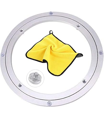 ANPTGHT 6" Lazy Susan Turntable - 500 Lb Heavy Duty Steel Ball Bearing Swivel Plate, Low Profile (4 Pack, Silver) - View #11
