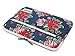 Canvaslife Big Blue Flower Patten Laptop Sleeve 13 Inch MacBook Air 13 Case MacBook Pro 13 Sleeve and 13.3 Inch Laptop Bag