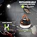 WONTECHMI Camping Lantern, 200lm Ultra Bright, LED IP65 Waterproof Outdoor Lights and Strong Magnet, Tent Lamp with Rechargable 5200mAh Battery Power Bank for Camping, Hiking, Christmas Gift