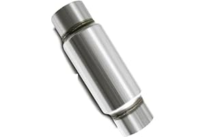Colt Exhaust - 4" Glass Pack Resonator Muffler (12" Body, 18" Total Length) - High-Performance Stainless Steel
