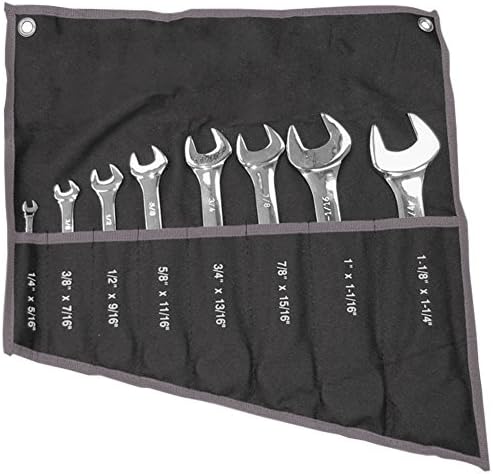 Zenith Industries ZN502005 8 Piece SAE Double Open End Wrench Set, 1/4"-1-1/4"