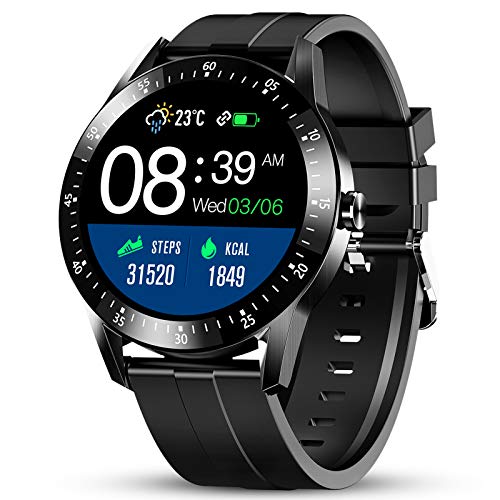 Smartwatch GOKOO Orologio Intelligente Uomo con Cardiofrequenzimetro Monitoraggio della Pressione Sanguigna nel Sonno…