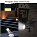 Solar Spotlight, IP65 Waterproof 4 LED Solar Lights Wall Light,Auto-on/Off Security Light Landscape Light 180° angle Adjustable for Tree,Patio,Yard,Garden,Driveway,Pool Area.(2 Pack Warm White/3000K)