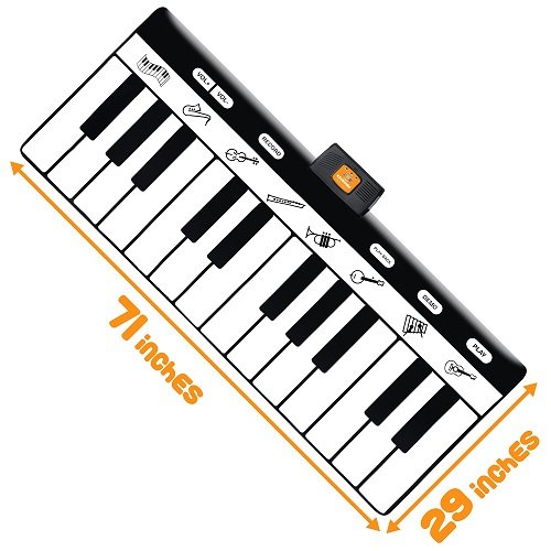 Play22-Keyboard-Playmat-71-24-Keys-Piano-Play-Mat-Piano-Mat-has-Record-Playback-Demo-Play-Adjustable-Vol-Best-Keyboard-Piano-Gift-for-Boys-Girls-Original