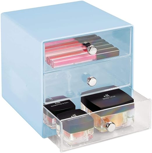 Amazon Com Mdesign Plastic Makeup Organizer Storage Station Cube