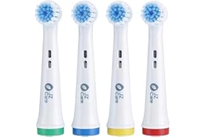 JZ Care Gentle Touch Electric Toothbrush Heads – Sensitive Gum Care, Oral-B Compatible, 4-Pack