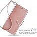 Arae Wallet Case Compatible for Samsung Galaxy S4 I9500 (rosegold)