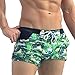 Taddlee Men Swimwear Swimsuits Surf Board Boxer Shorts Long Swim Trunks, Green, Medium