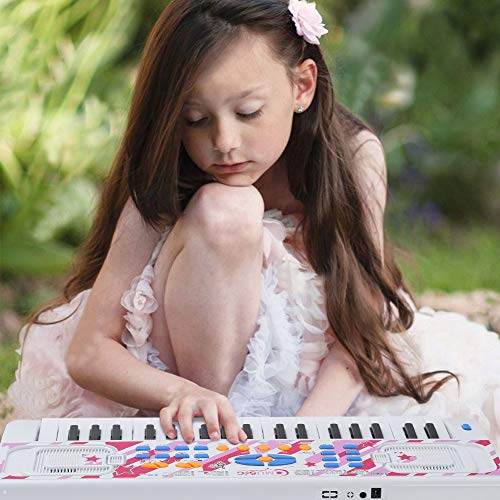 Love&Mini Kids Piano - Portable Electronic Musical Instrument Piano Toy for Toddler Early Learning Educational Keyboard with Microphone - Thumbnail 2