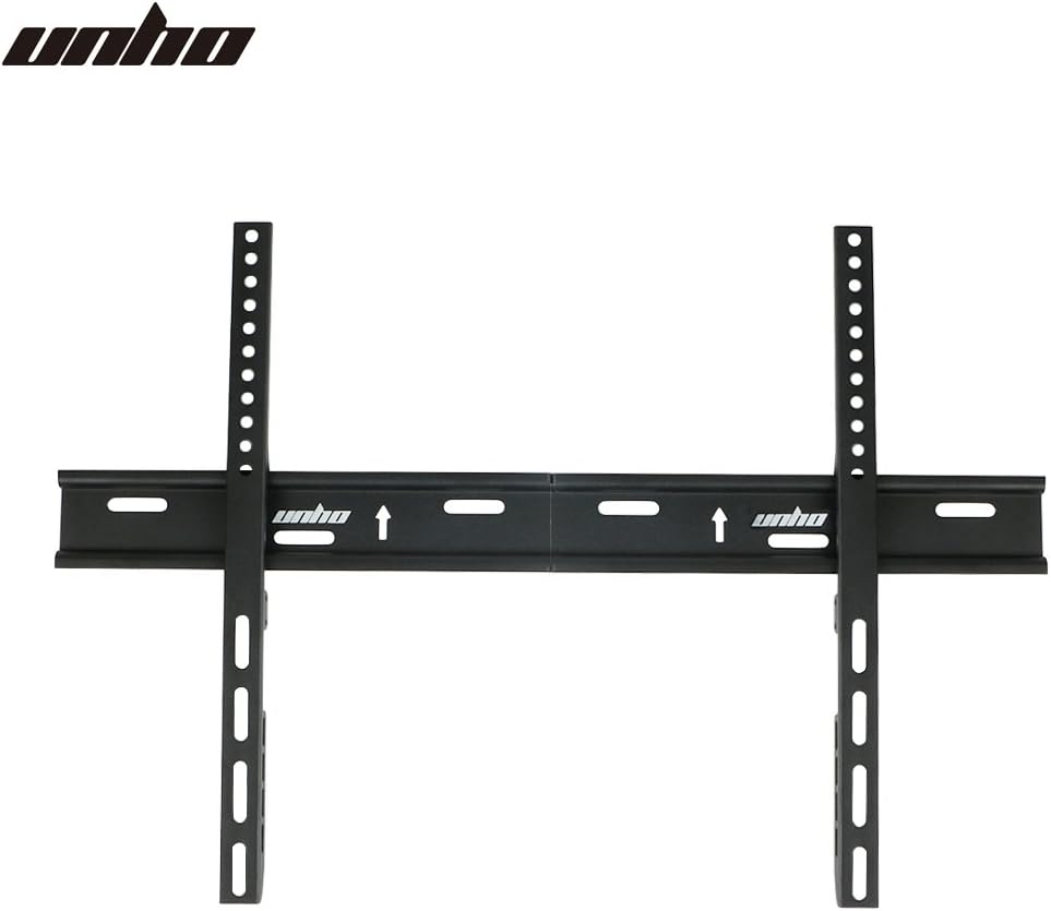 unho Slim TV Wall Mount: Low Profile TV Wall Bracket for 26"-72" LCD LED OLED Plasma Flat Screens up to VESA 600 x 400mm 110lbs Weight Capacity