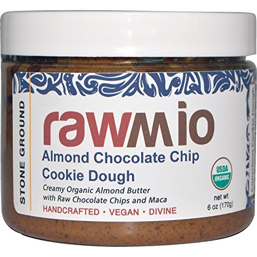 Rawmio Almond Chocolate Chip Cookie Dough 6 oz (170 grams) Jar - Thumbnail 3