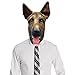 Off the Wall Toys German Shepherd Dog Animal Kingdom Halloween Costume Face Mask Kennel Club Brown Underdog Mask