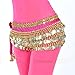 MUNAFIE Women's Belly Dance Coin Belt Hip Scarf
