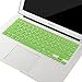 MOSISO Keyboard Cover Silicone Skin Compatible MacBook Pro 13 Inch, 15 Inch (with or Without Retina Display, 2015 or Older Version) MacBook Air 13 Inch, Green