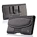 iNNEXT 8 Plus Belt Clip Case, Premium Horizontal Leather Case Pouch Holster with Magnetic Closure, Pouch Sleeve Carrying Case with Belt Clip Holster for 7 Plus / 6S Plus 5.5 inch (Black)