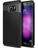 Galaxy S6 Edge Plus Case, Caseology® [Wavelength Series] Textured Pattern Grip Cover [Black / Black] [Shock Proof] for Samsung Galaxy S6 Edge Plus (2015) - Black / Black