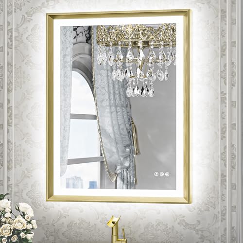 TETOTE Gold LED Mirror