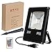 30W RGB LED Flood Lights, Color Changing LED Security Light, 16 Colors & 4 Modes with Remote Control, T-SUNRISE IP65 Waterproof LED Floodlight, Wall Washer Light for Garden, Yard, Warehouse Sidewalk