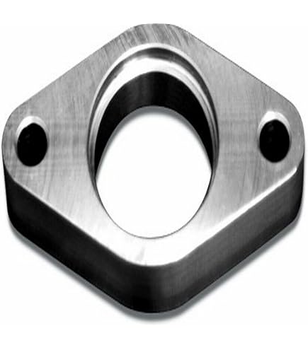 Vibrant 14360 External Wastegate Flange - 35-38mm, 1018 Mild Steel, Bolt-On Pattern For Custom Exhaust Systems
