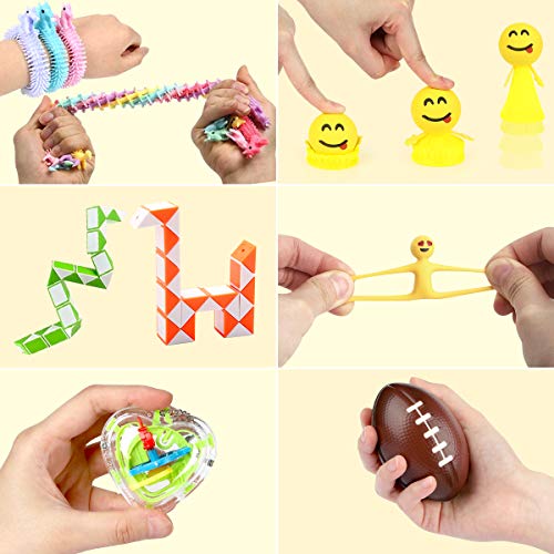 Fidget Toys Set 28 Pack, Sensory Fidget Toys for Adults and Kids, Stress Relief and Anti-Anxiety Toys Gift Perfect for ADHD ADD Anxiety Autism with Infinity Cube, Fidget Spinner