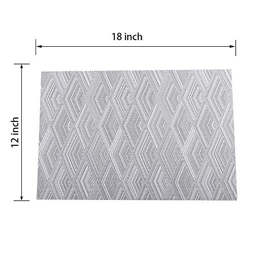 PREMIUM CARE Set of 4 Placemats for Table Heat-Resistant Skid-Proof Table Mats Dining Table Woven Stain Resistant Easy to Clean