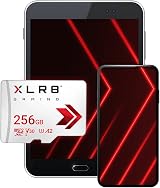 PNY XLR8 Gaming 256GB microSDXC U3 V30 A2 Card 100MB/s Read view 3
