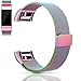 Tobfit Fitbit Charge 2 Band, Milanese Loop Mesh Smooth Stainless Steel Strap, Magnetic Closure Metal Clasp Replacement Wrist Band for Fitbit Charge 2, Small, Colorful