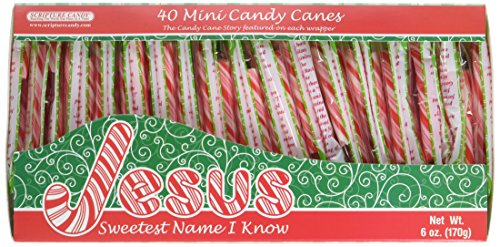 Scripture candy mini-candy cane box