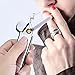 Usb Mini Lighter Electric Reachargeable Flameless Windproof Slim Cigarette Portable Double Side Coil Lighters (Silver)