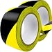 Double-Roll of Ultra-Adhesive, Black & Yellow Hazard Tape for Floor Marking 2 Pack. Mark Floors & Watch Your Step Areas for Safety with High-Visibility, Anti-Scuff Striped Vinyl by Nova Supply primary