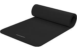 Retrospec Solana Yoga Mat 1/2" Thick w/Nylon Strap for Men & Women - Non Slip Excercise Mat for Yoga, Pilates, Stretching, Fl