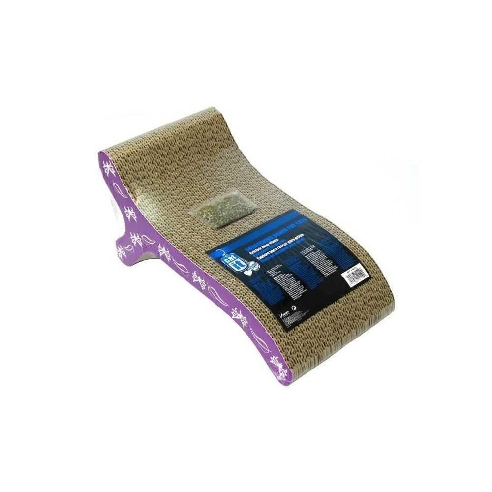 Catit Butterfly Design Patterned Scratching Board with Catnip, Chaise