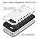iPhone 6/6s Case, iXCC ® Armor Series Credit Card Slot Holder Hard Cover Case [Shock Absorption, Anti Scratch] - Dual Layer 2 in 1 TPU+PC Case - White