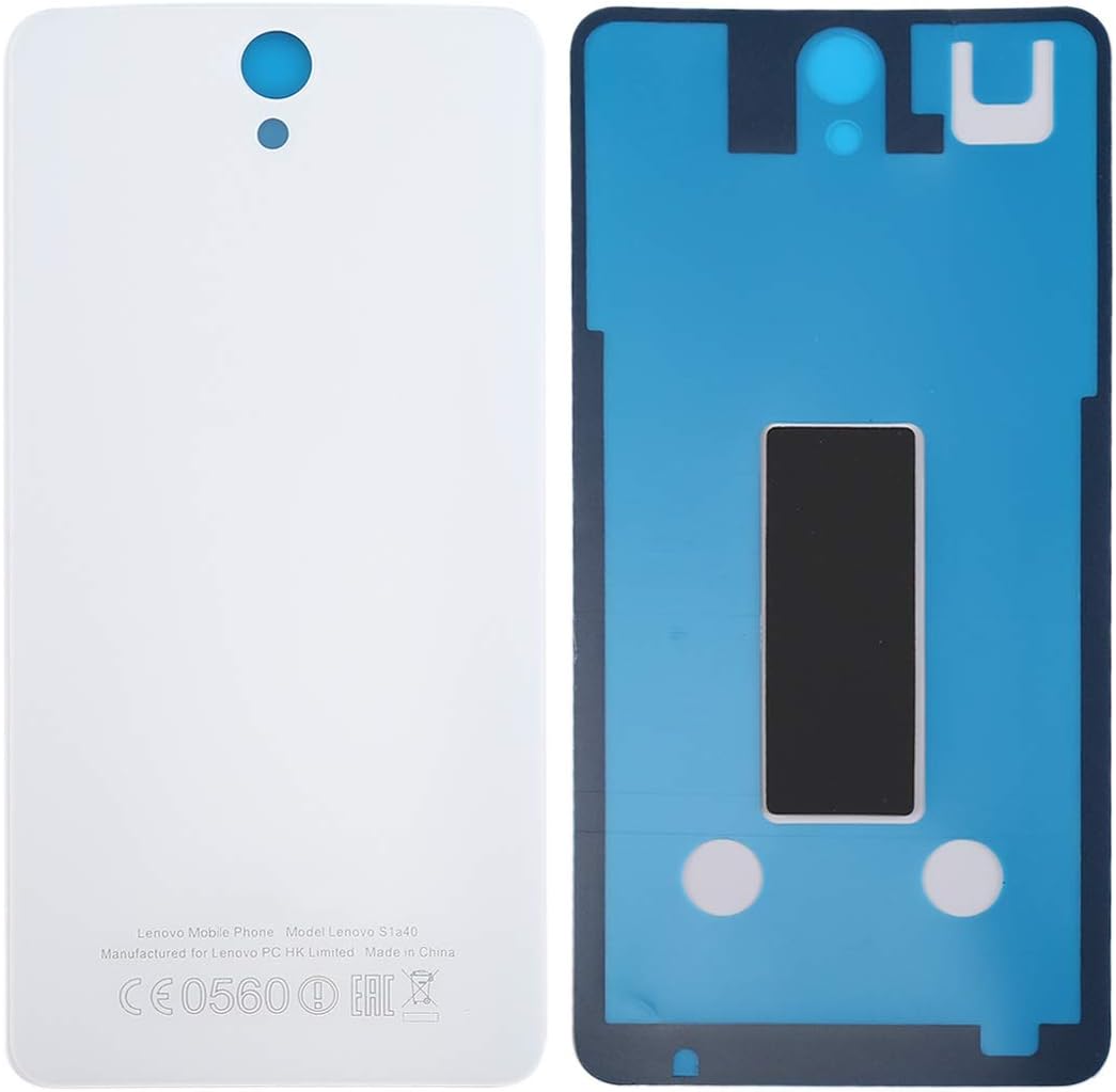 SPAREPARTSFORLENOVO Mobile phone accessories For Lenovo VIBE S1 / S1a40 Battery Back Cover(Black) (Color : White)