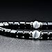 Zealmer Shoopic Magnetic Therapy Necklace Crystal Hematite Beads Choker Necklace